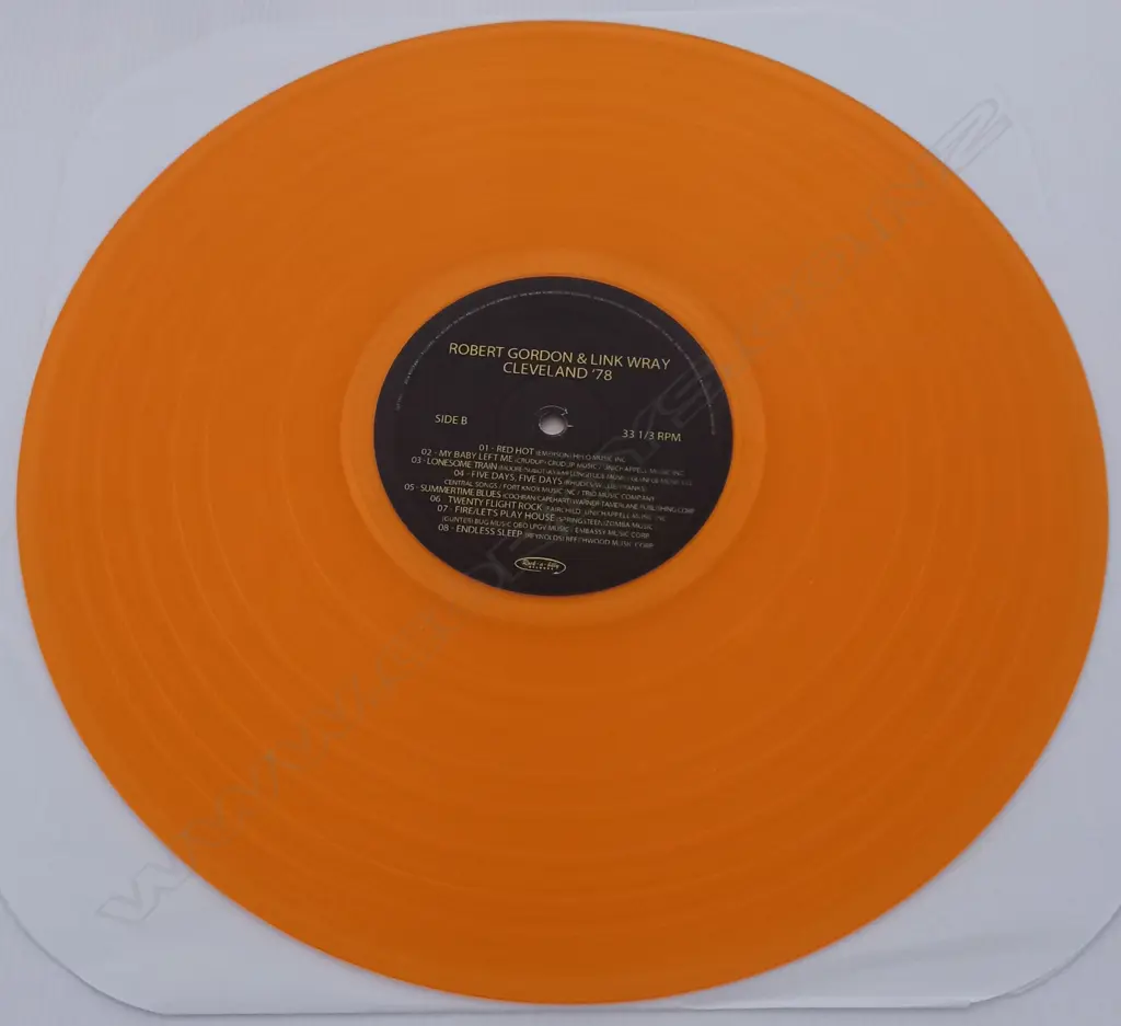 Robert Gordon (2), Link Wray, Cleveland '78 (Tangerine vinyl) Image 1++
